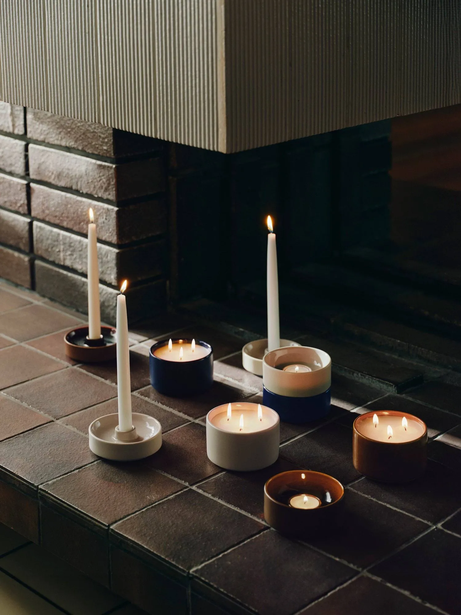 Kirnu candle, Glossy brown, 11x7 cm Arabia