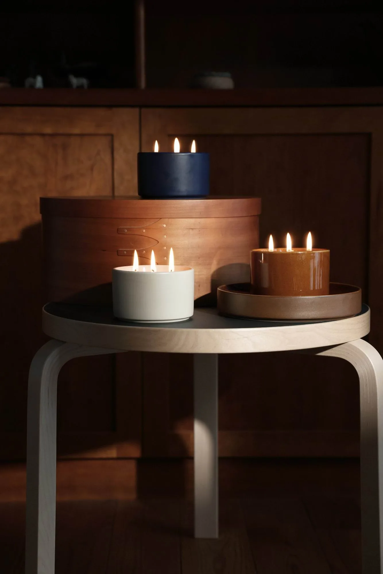 Kirnu candle, Glossy brown, 11x7 cm Arabia