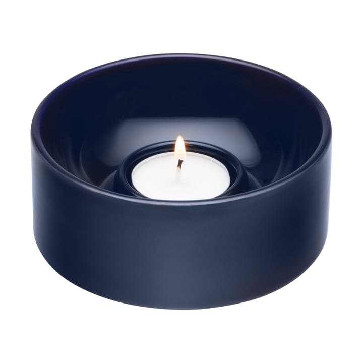 Kirnu candle holder Ø11x5 cm, Blue Arabia