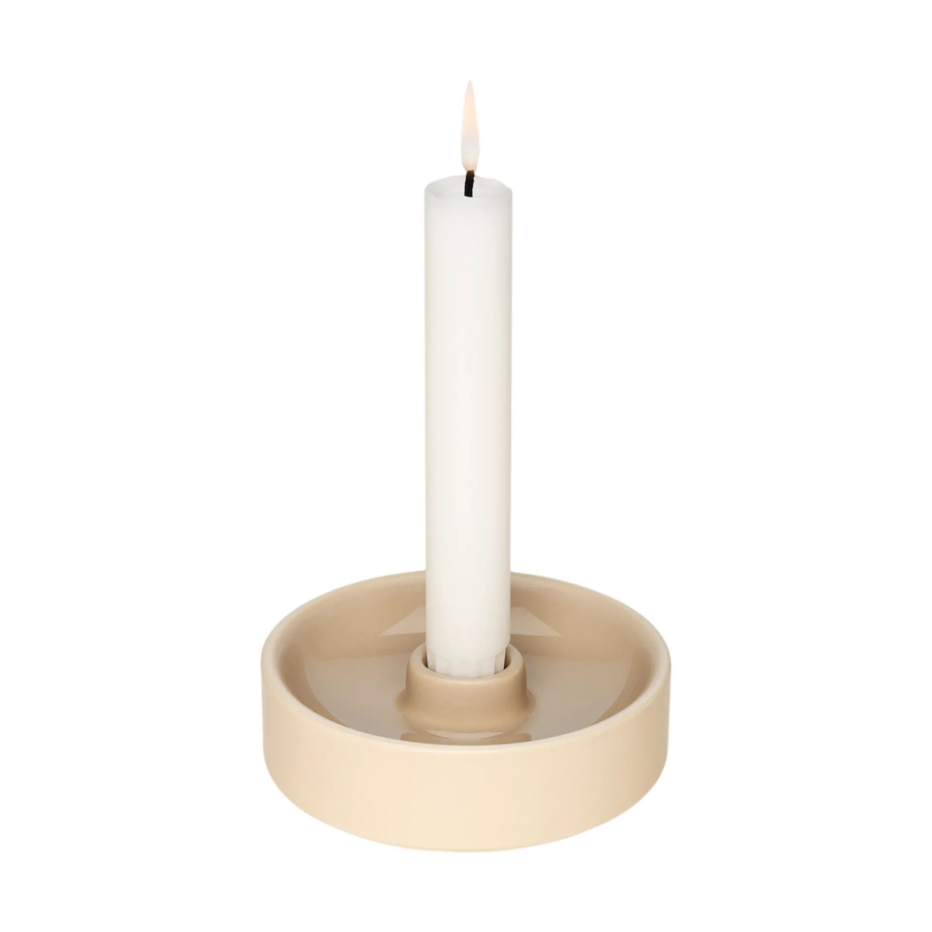 Kirnu candlestick Ø11x3.5 cm, Beige Arabia