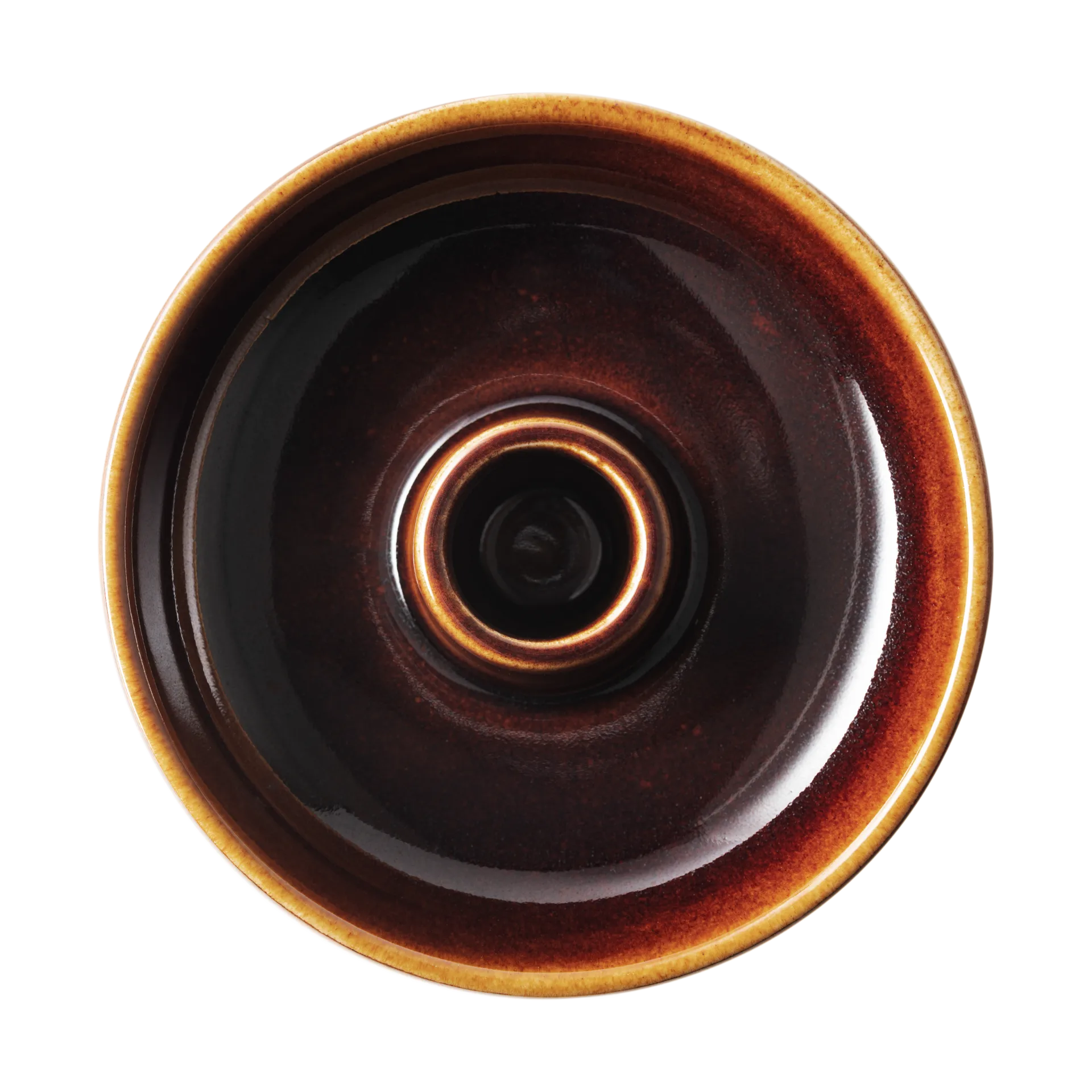 Kirnu candlestick Ø11x3.5 cm, Brown Arabia