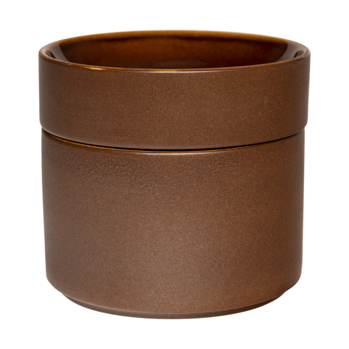 Kirnu decorative jar Ø11x10 cm - Brown - Arabia