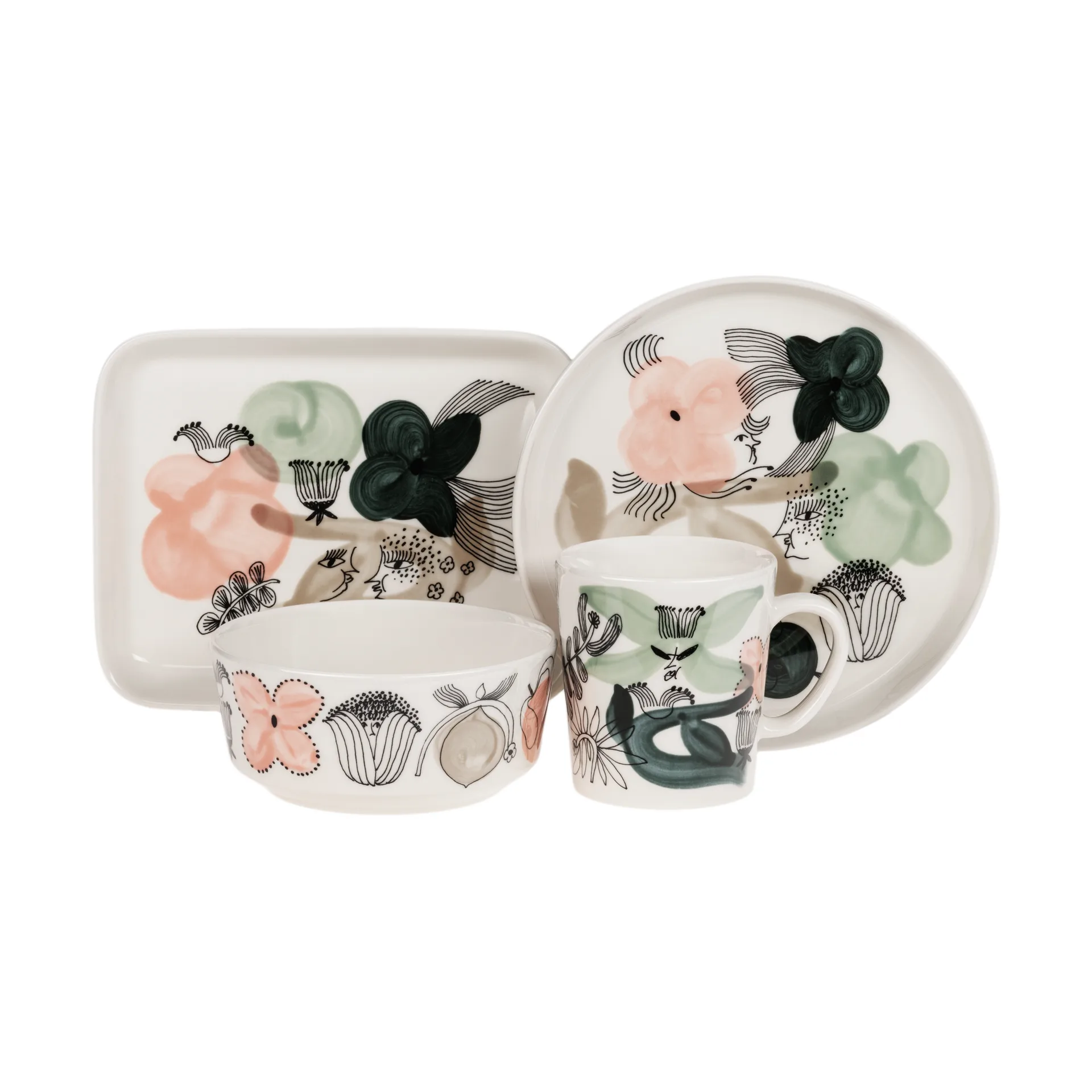 Kukkamaa bowl Ø13 cm, Green Arabia