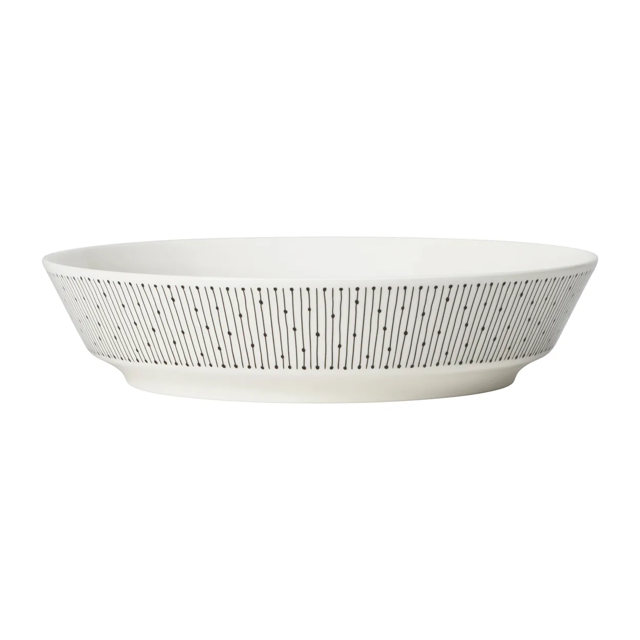 Arabia Mainio Sarastus deep plate o23 cm Black-white