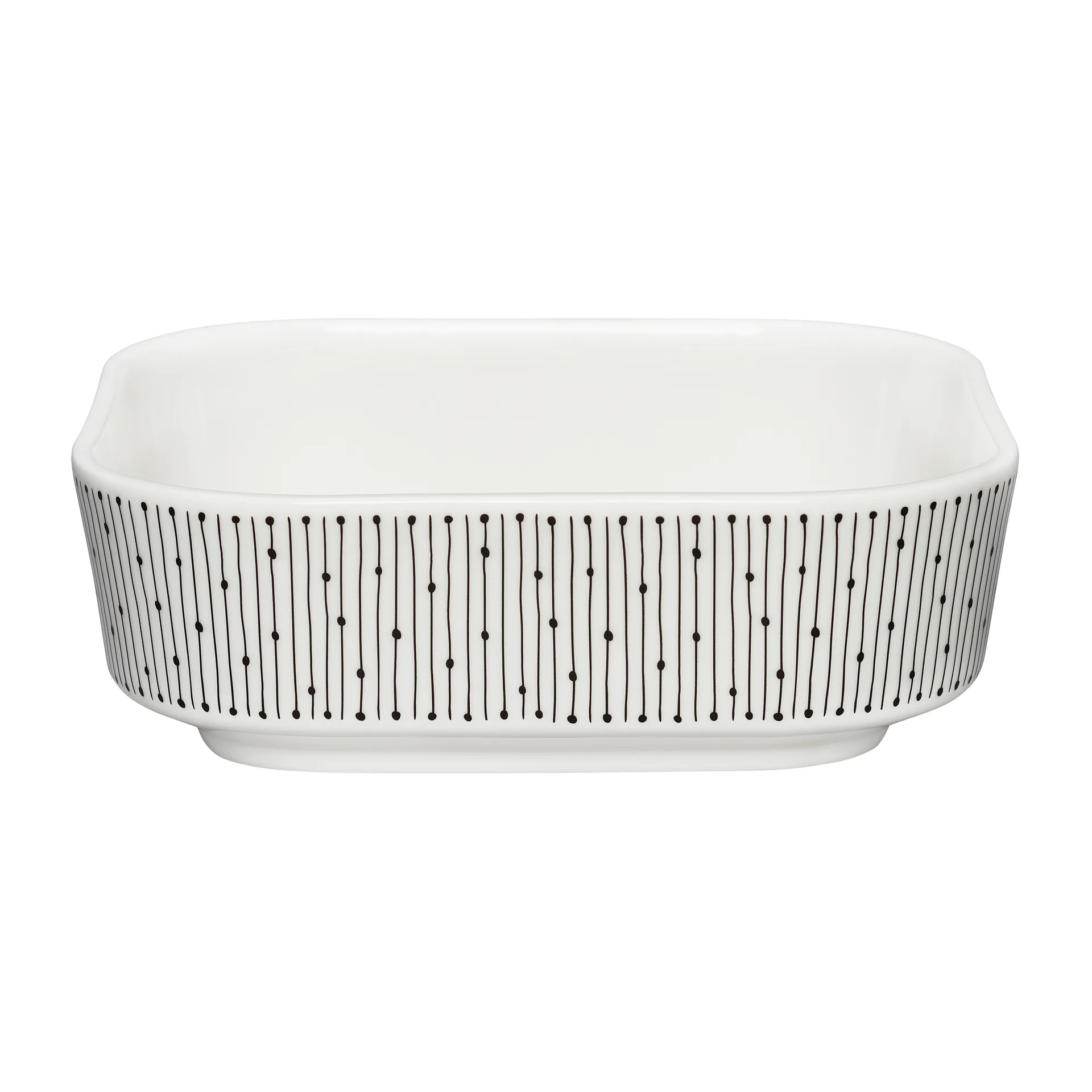 Mainio Sarastus oven dish 0.7 l, Black-white Arabia