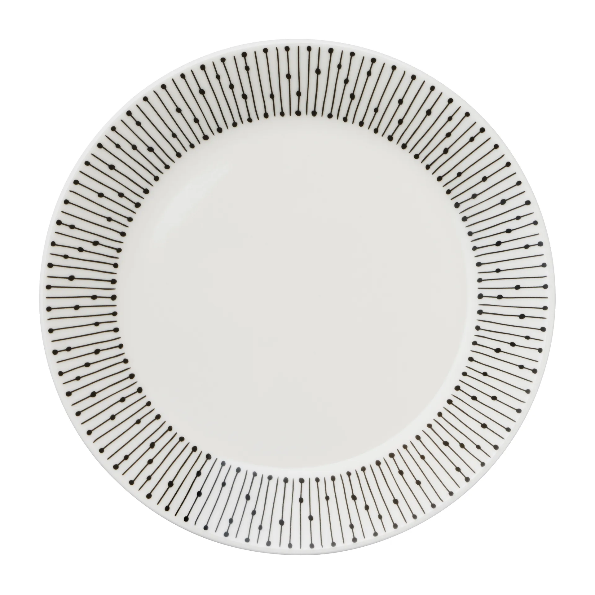 Mainio Sarastus plate Ø15 cm, Black-white Arabia