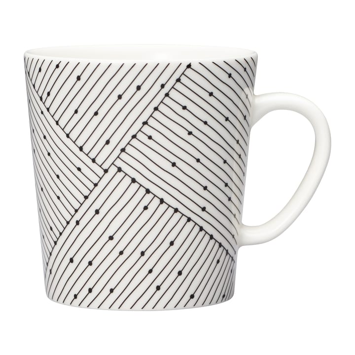 Mainio Sarastus Punos mug 30 cl - Black-white - Arabia