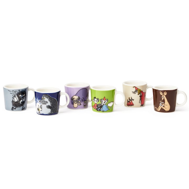 Moomin mini mugs 6-pack Andra classic - multi - Arabia