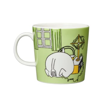 Moomin mug Classic 75 years Limited Edition - Moomin grass green - Arabia