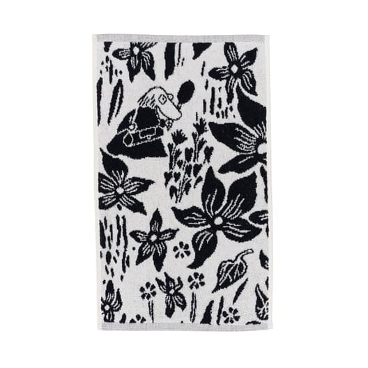 Moomin towel 30x50 cm - Lily - black and white - Arabia