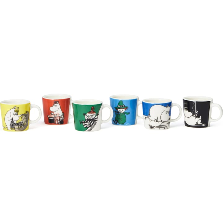 Mumin mini mugs 6-pack Första classic - Multi - Arabia