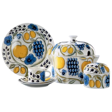 Paratiisi box with lid - white-multi coloured - Arabia