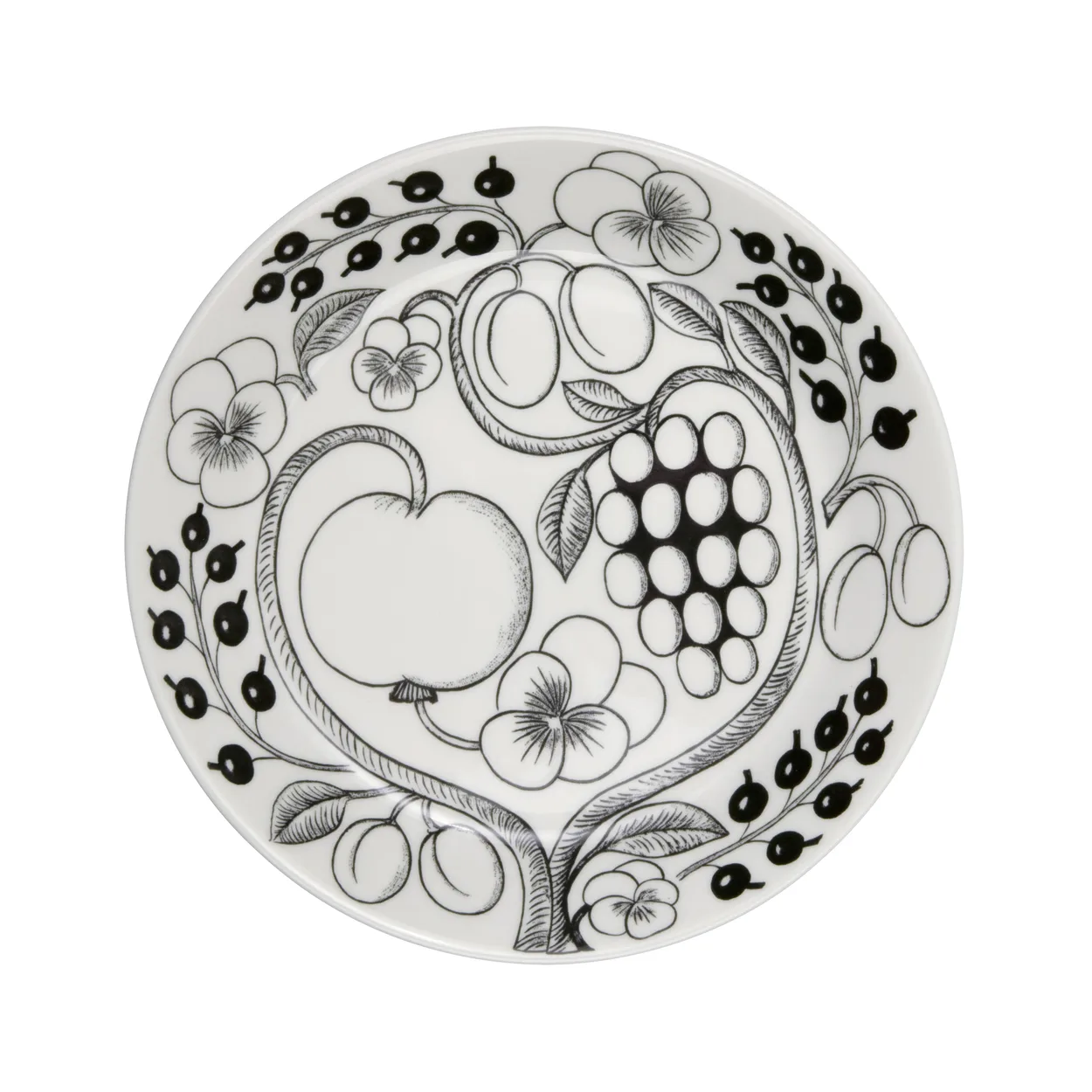 Arabia Paratiisi plate o21 cm Black | Scandinavian Design | Small plates & side plates | Black
