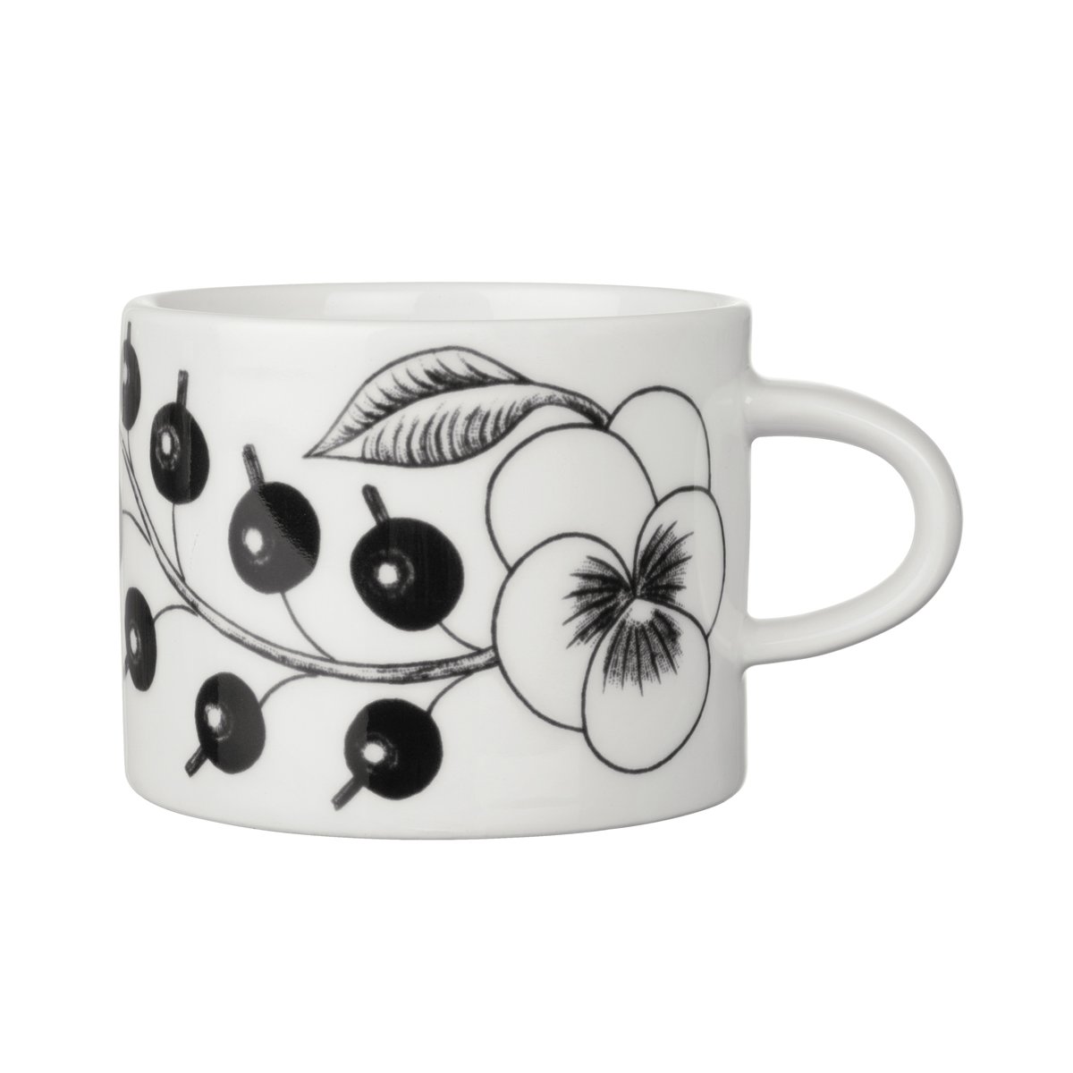 Arabia Paratiisi tea cup 28 cl Black | Scandinavian Design | Coffee cups | Black
