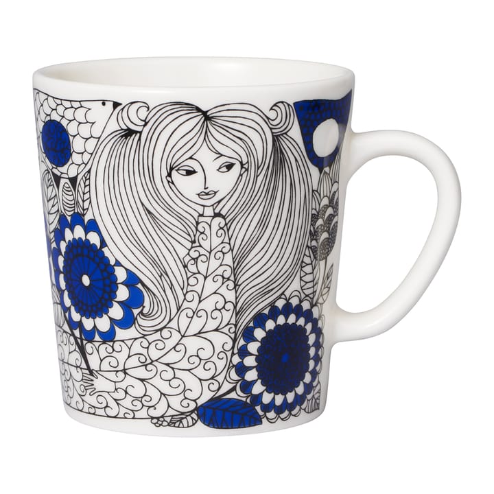 Pastoraali mug 30 cl and plate Ø19 cm, Blue Arabia