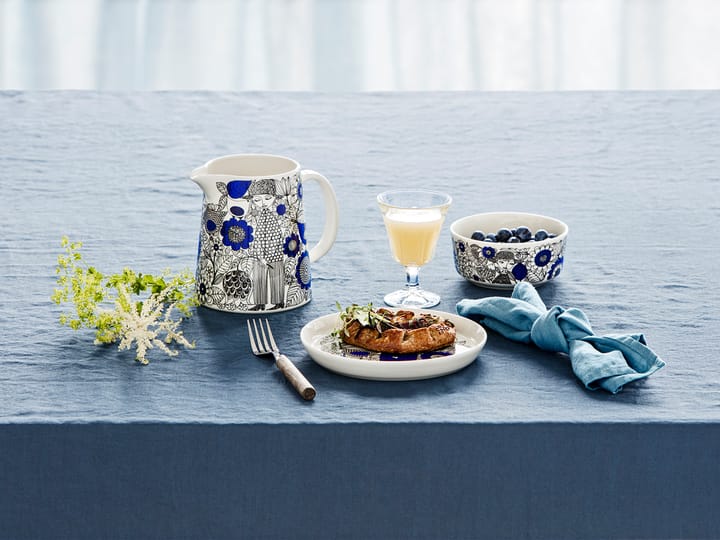 Pastoraali mug 30 cl and plate Ø19 cm, Blue Arabia