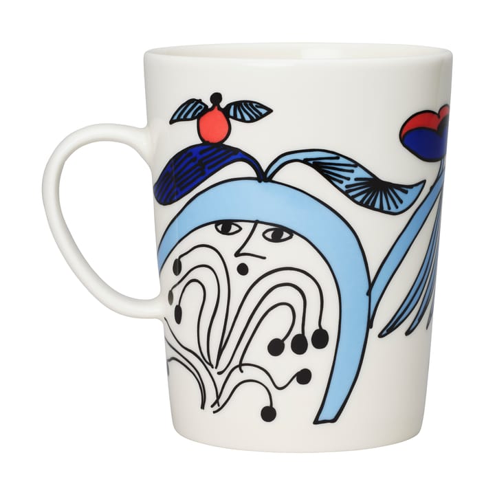 Puutarhurit mug 50 cl - Blue-white-red - Arabia