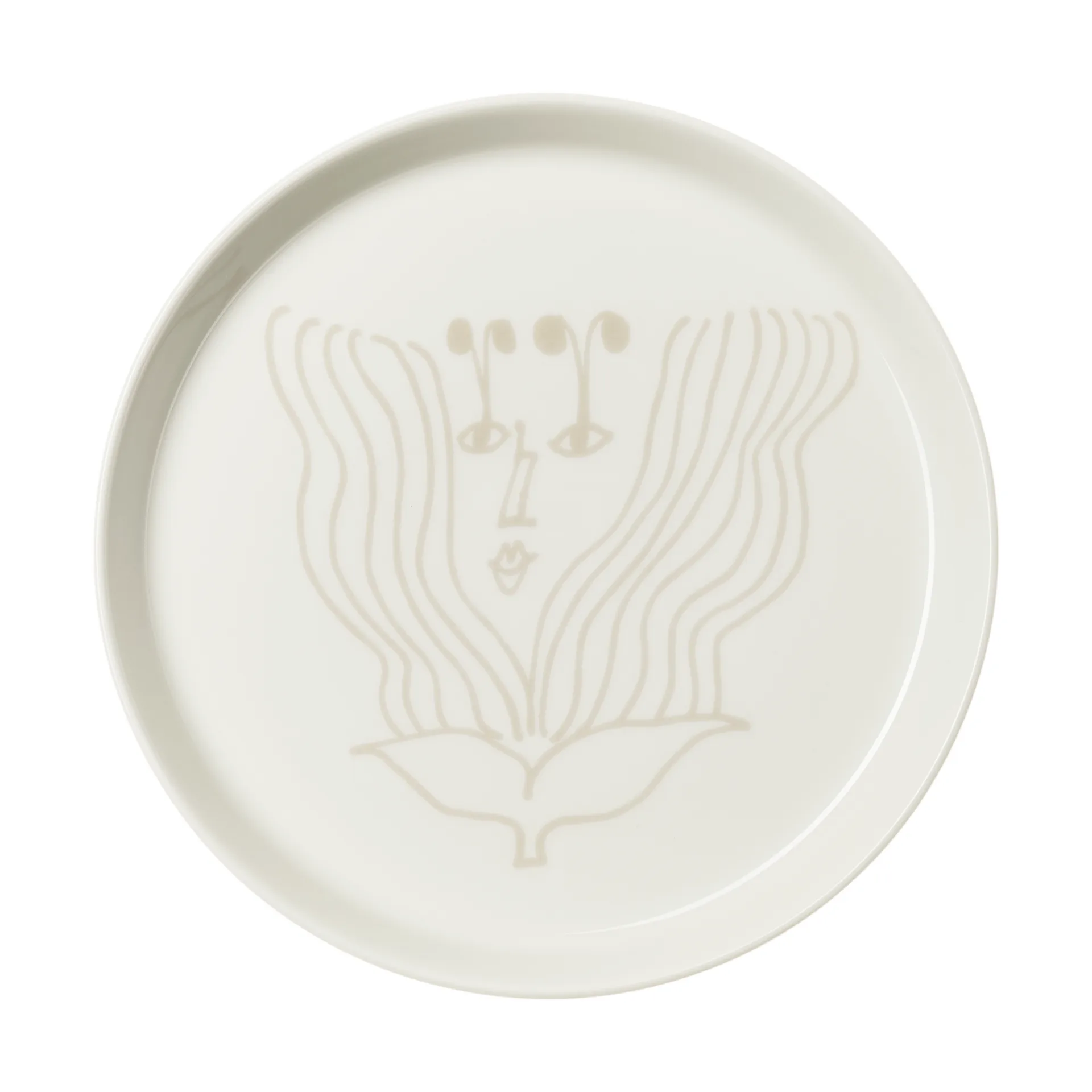 Puutarhurit plate Ø19 cm, Beige Arabia
