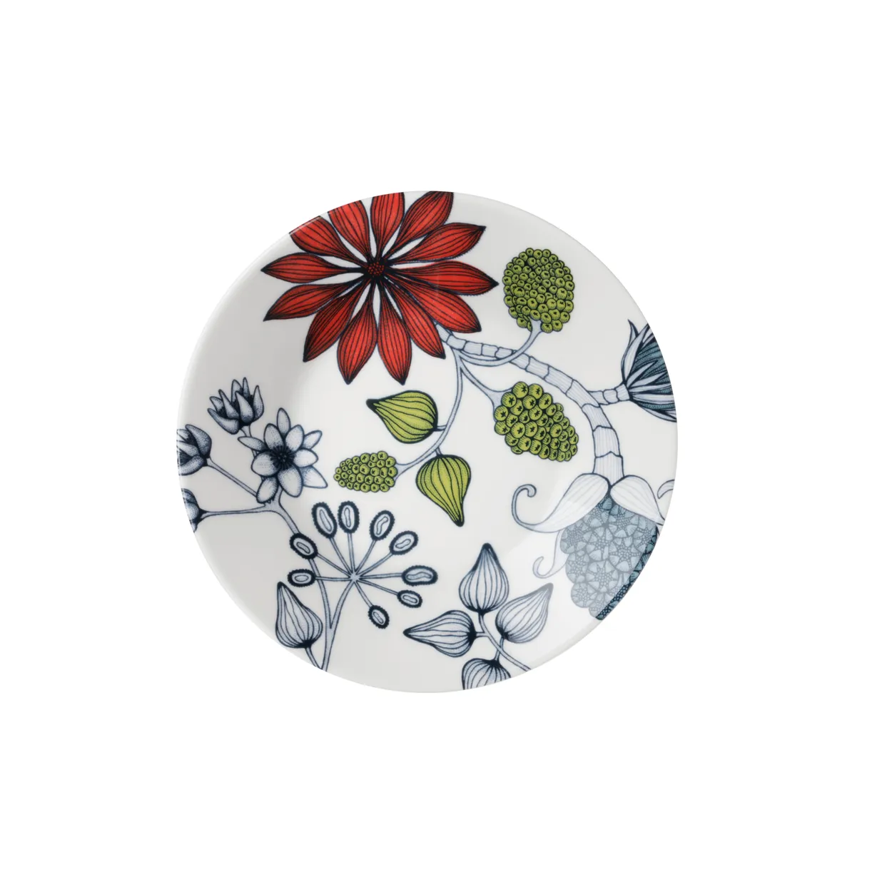 Arabia Runo plate small o16.6 cm Summer ray | Scandinavian Design | Tea & coffee saucers | Multi