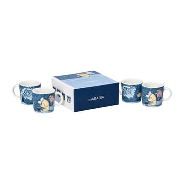 Snow Moonlight Moomin mini mugs 4-pack 2021 - Multi - Arabia