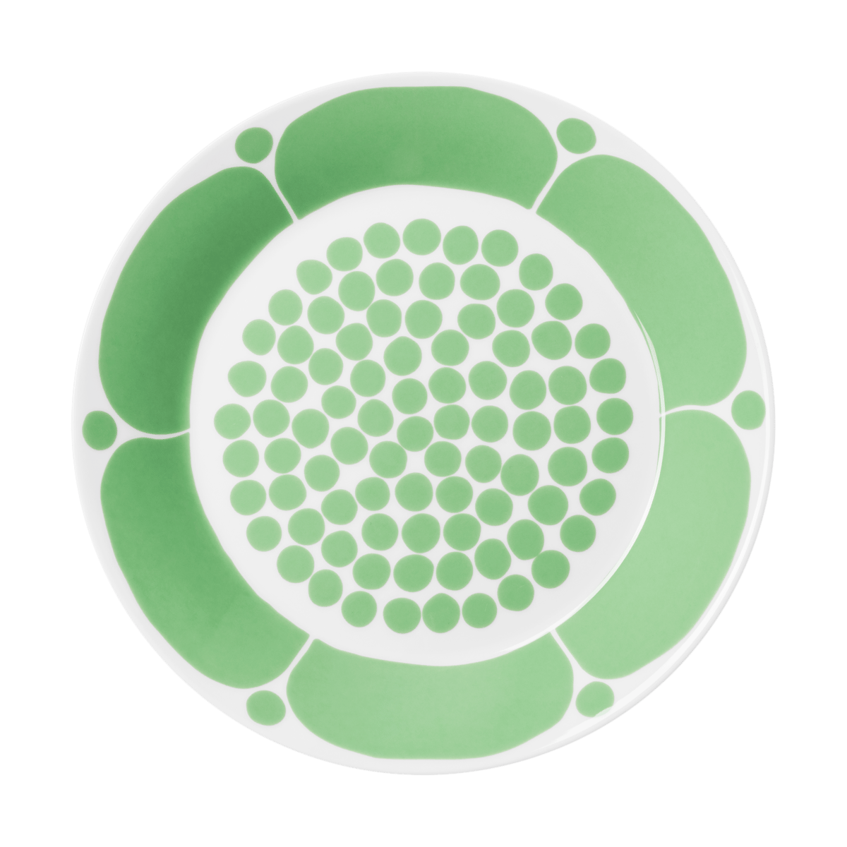 Arabia Sunnuntai plate Green, Ø26 cm