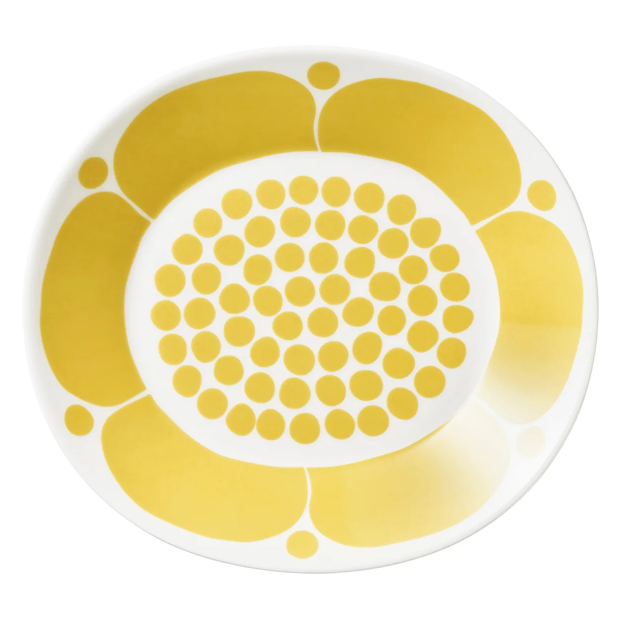 Arabia Sunnuntai plate oval 25 cm Yellow | Scandinavian Design | Dinner plates | Yellow