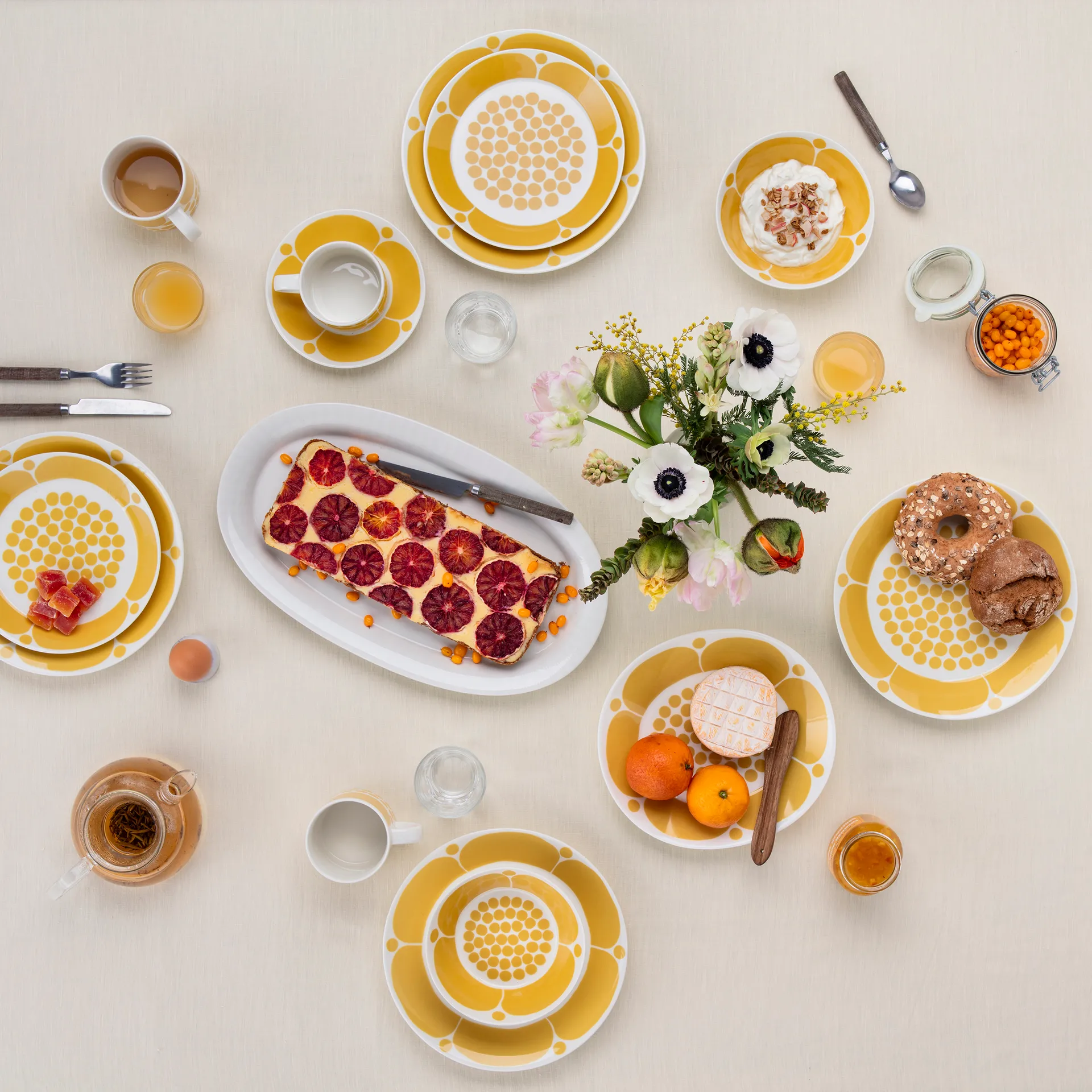 Sunnuntai plate, Yellow, Ø26 cm Arabia