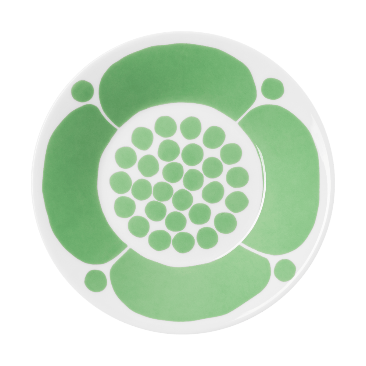 Arabia Sunnuntai saucer o16.5 cm Green | Scandinavian Design | Tea & coffee saucers | Green