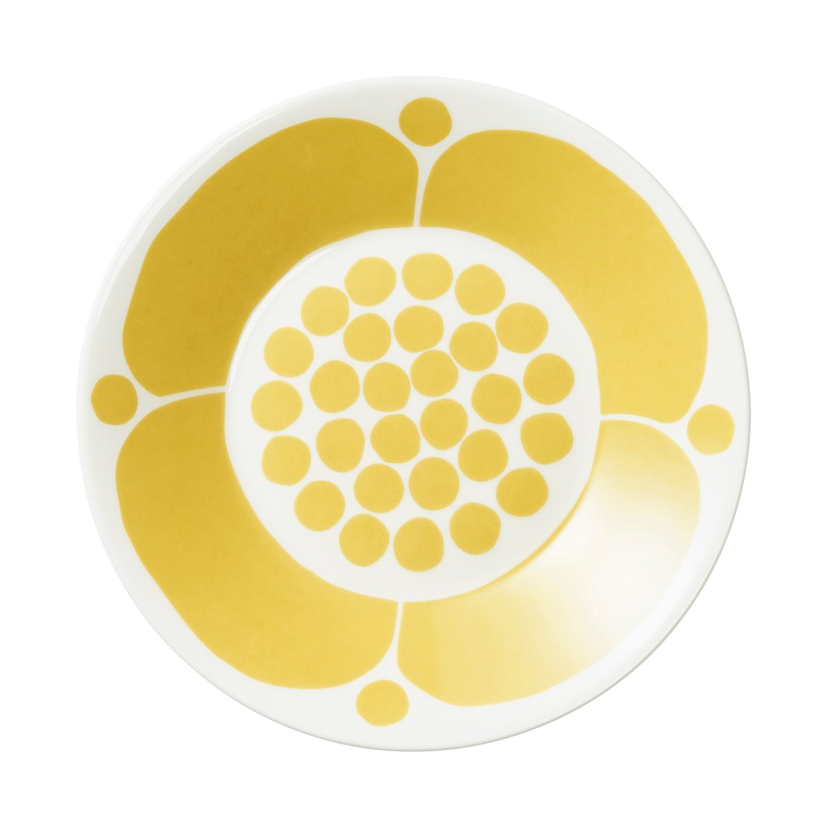 Arabia Sunnuntai saucer o16.5 cm Yellow | Scandinavian Design | Tea & coffee saucers | Yellow