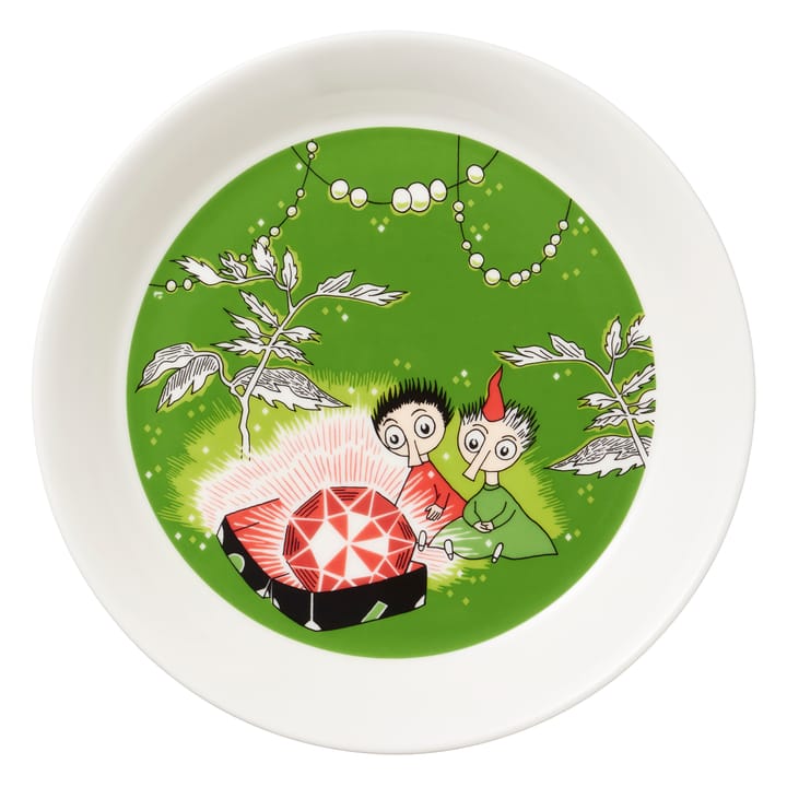 Thingumy & Bob King's Ruby Moomin plate - green - Arabia