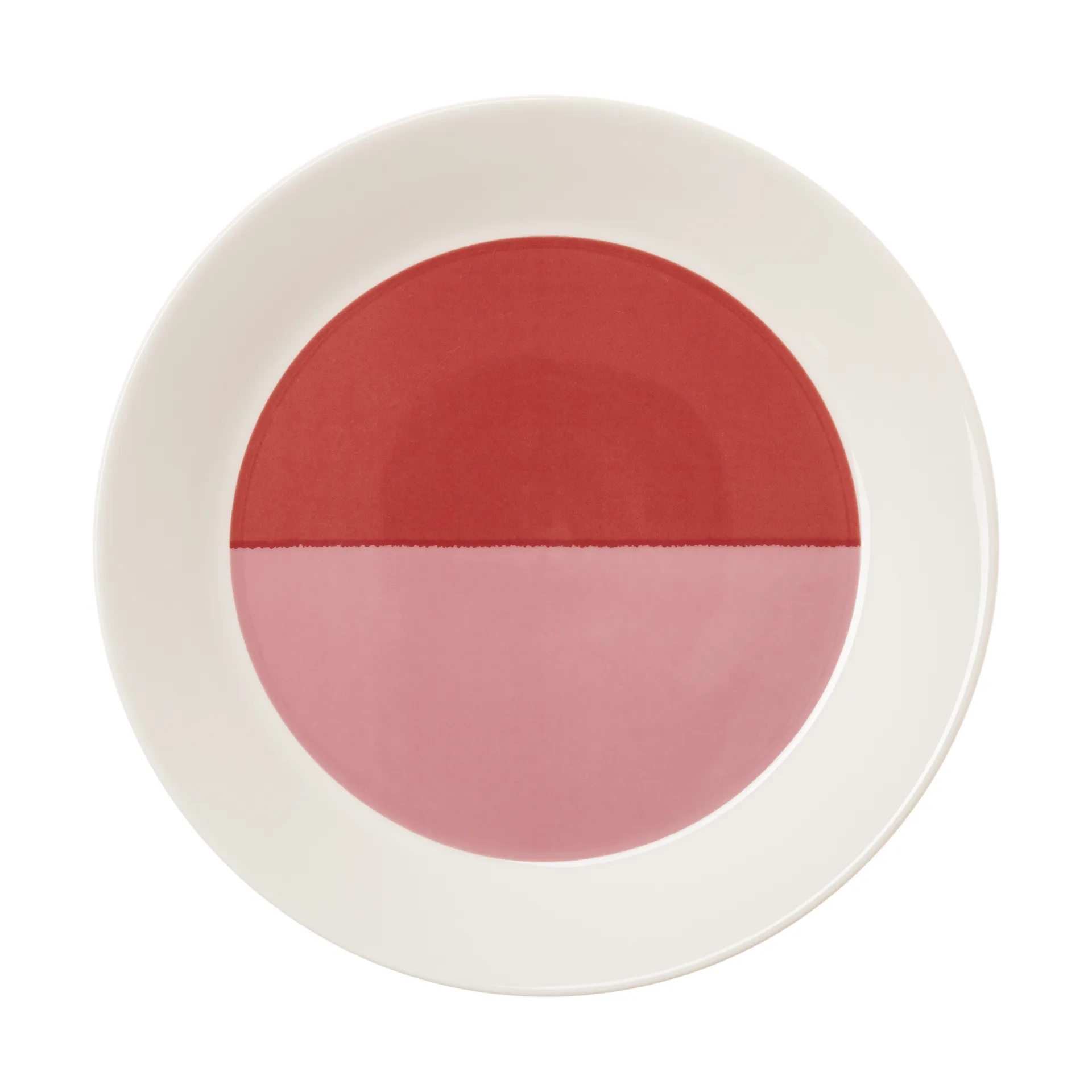 Vuokko plate Ø22 cm, 2-color pink-red Arabia