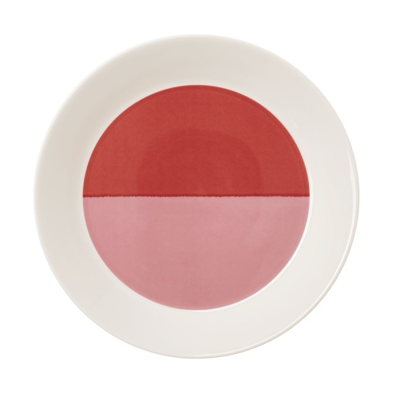 Arabia Vuokko plate Ø22 cm 2-color pink-red