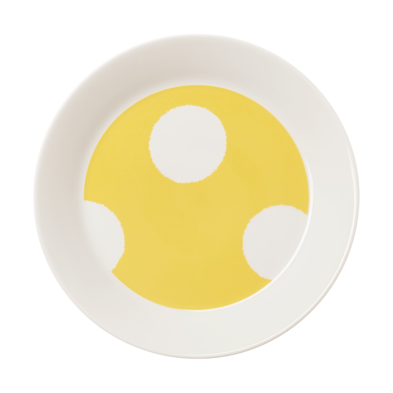 Arabia Vuokko plate Ø22 cm Kraklee yellow