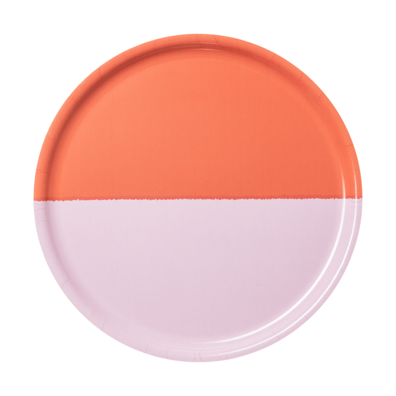 Arabia Vuokko tray Ø35 cm 2-color pink-red