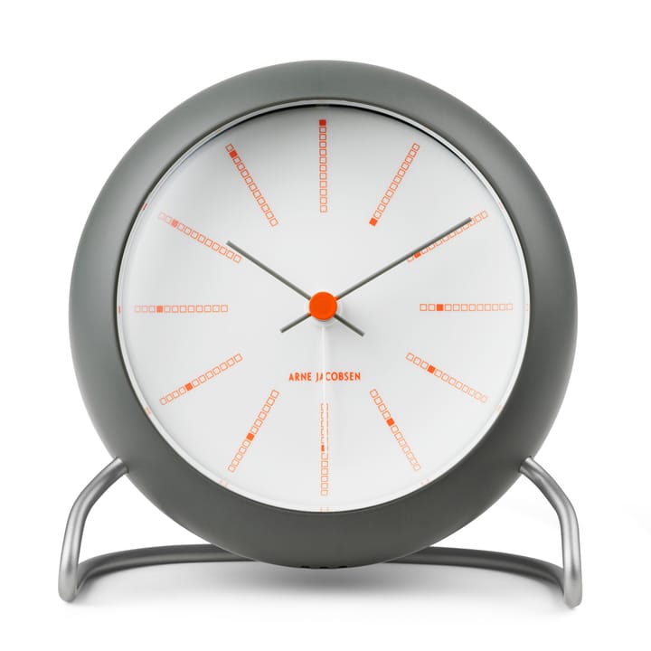 AJ Bankers table clock Ø11 cm - Dark grey - Arne Jacobsen Clocks