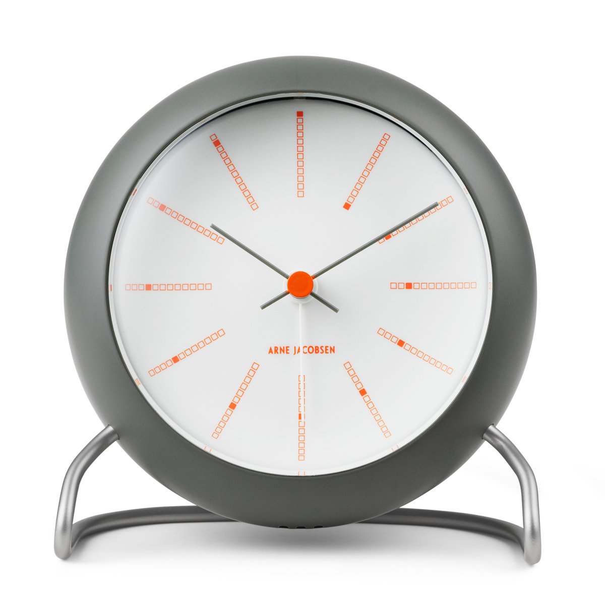 Arne Jacobsen Clocks AJ Bankers table clock o11 cm Dark grey