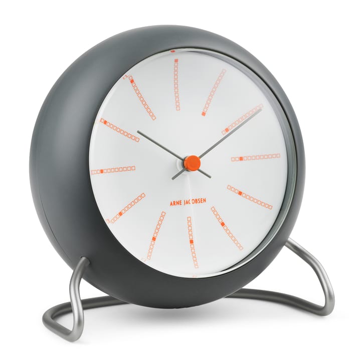 AJ Bankers table clock Ø11 cm - Dark grey - Arne Jacobsen Clocks