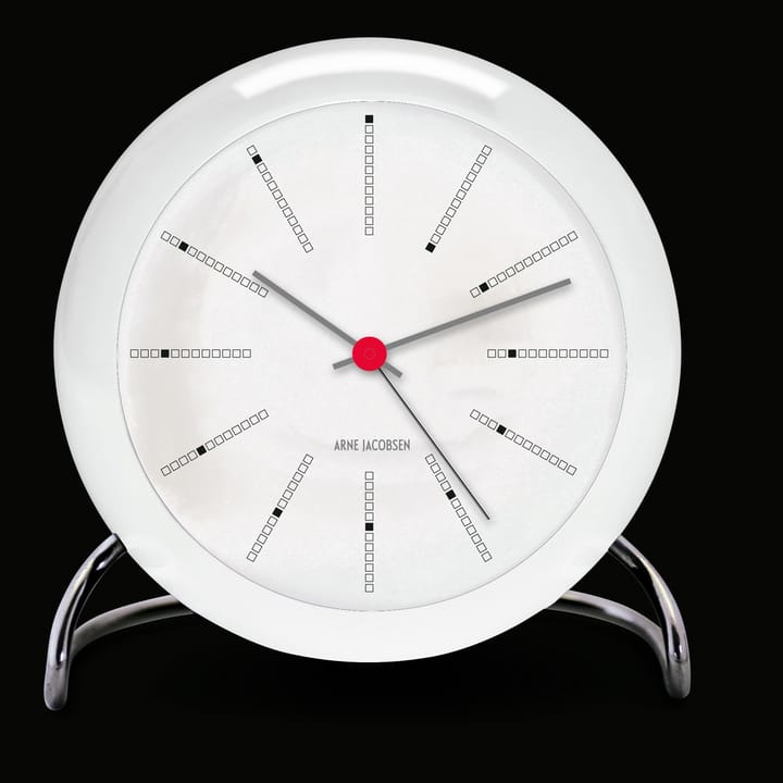 AJ Bankers table clock - white - Arne Jacobsen Clocks