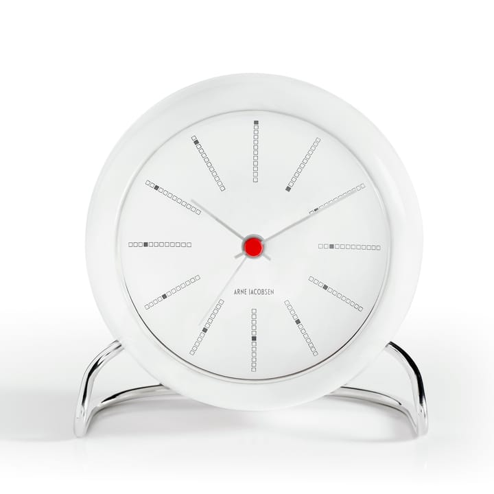 AJ Bankers table clock - white - Arne Jacobsen Clocks