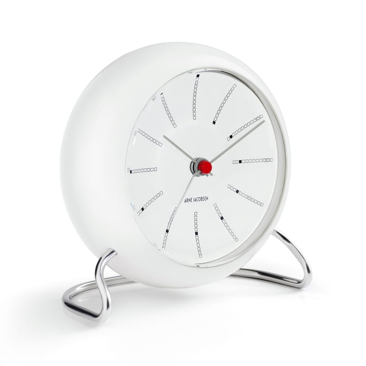 AJ Bankers table clock - white - Arne Jacobsen Clocks