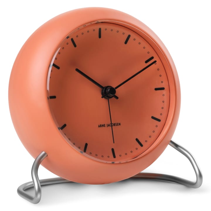 AJ City Hall table clock - pale orange - Arne Jacobsen Clocks