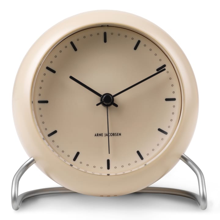 AJ City Hall table clock - sandy beige - Arne Jacobsen Clocks