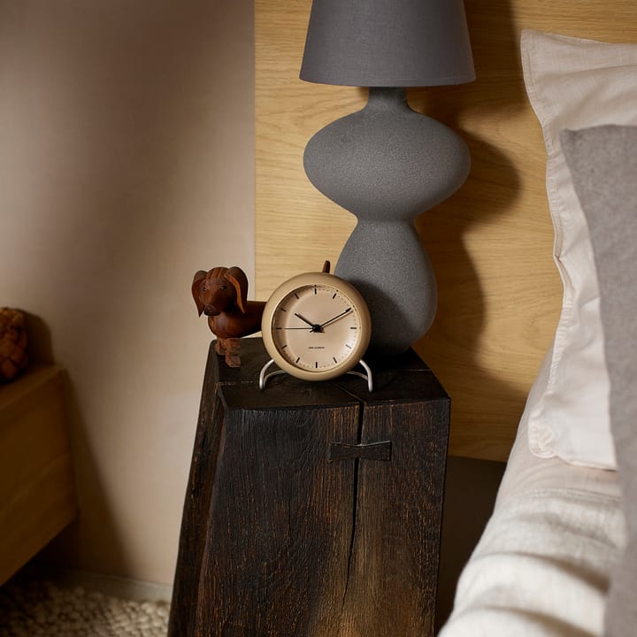 AJ City Hall table clock - sandy beige - Arne Jacobsen Clocks