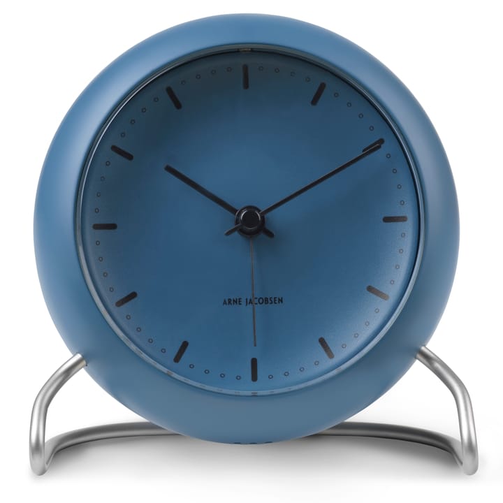 AJ City Hall table clock - stone blue - Arne Jacobsen Clocks