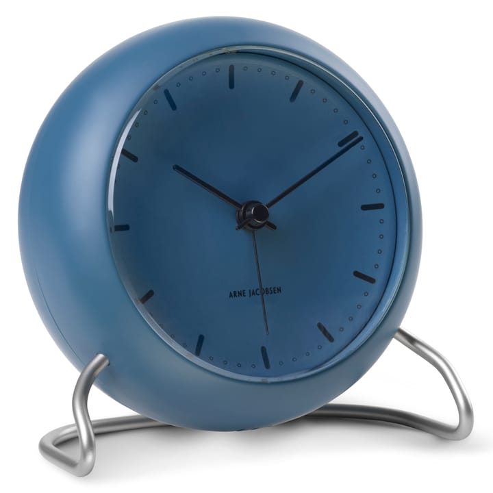 AJ City Hall table clock - stone blue - Arne Jacobsen Clocks