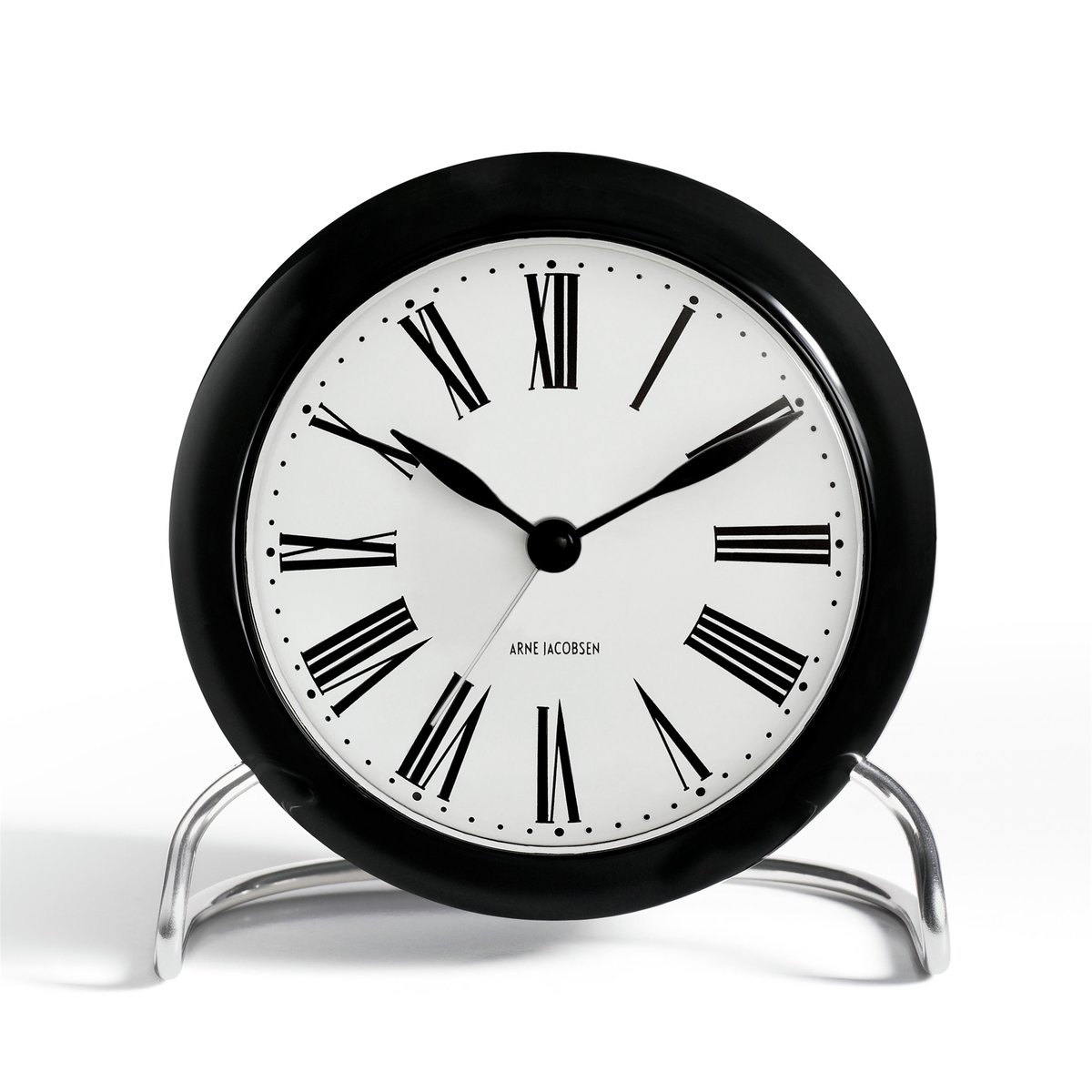 Arne Jacobsen Clocks AJ Roman table clock black | Scandinavian Design | Mantel & table clocks | Black