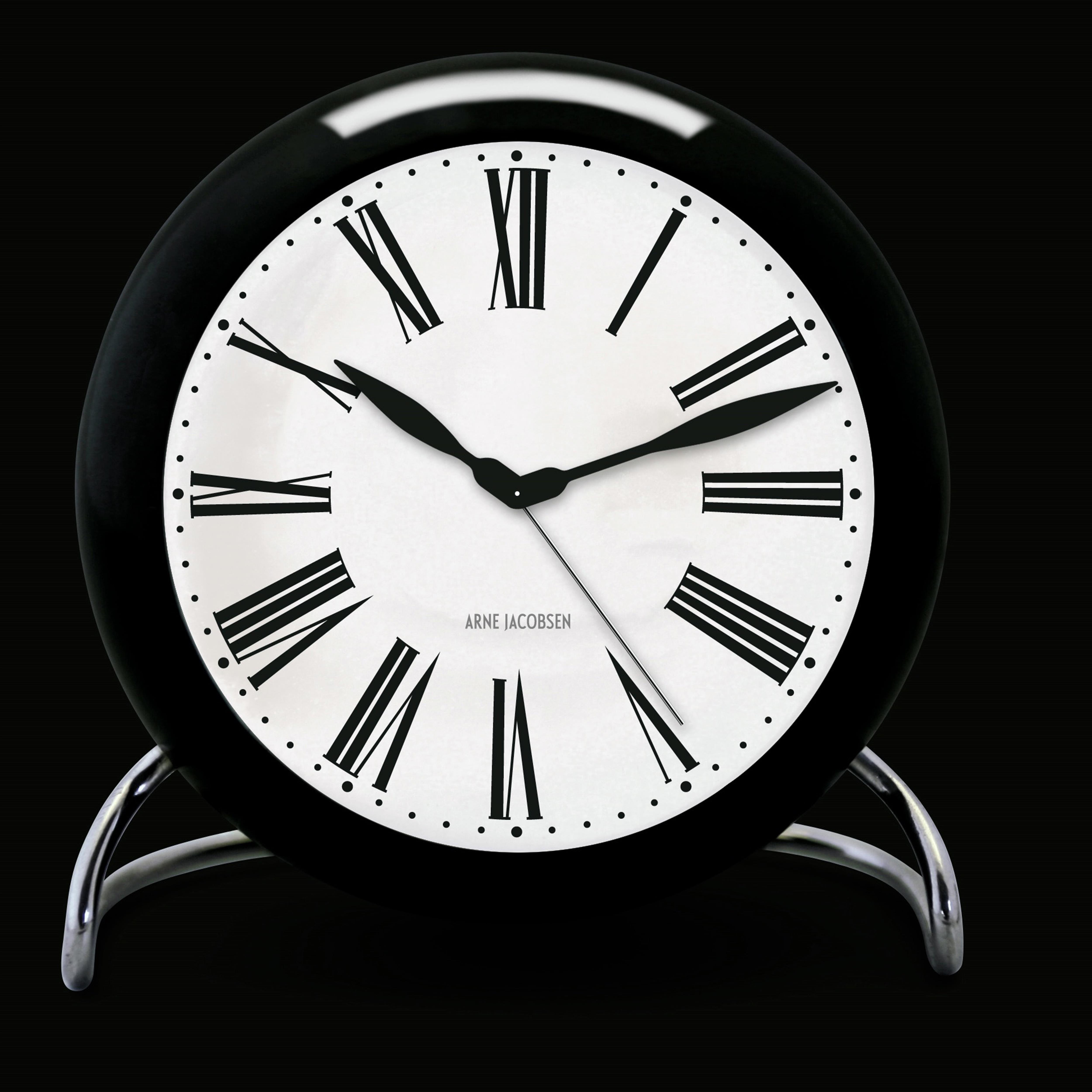 Arne Jacobsen＞TABLE CLOCK ROMAN CLASSIC AJ Roman table clock from Arne Jacobsen Clocks - NordicNest.com