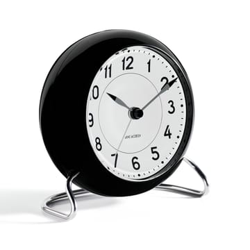 AJ Station table clock - black - Arne Jacobsen Clocks