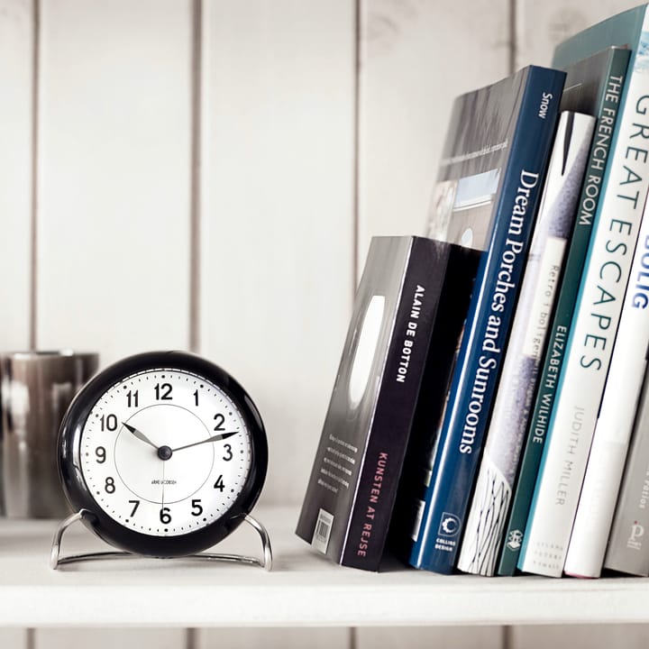 AJ Station table clock - black - Arne Jacobsen Clocks