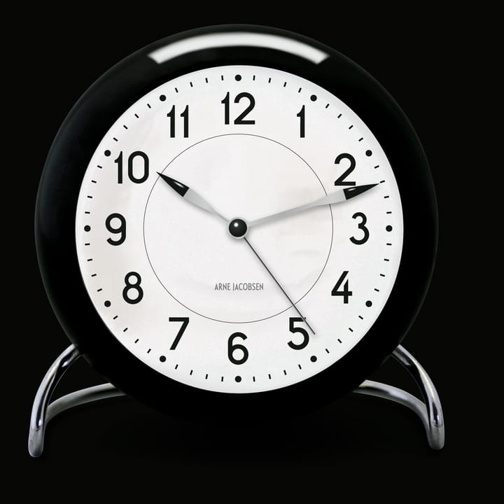 AJ Station table clock - black - Arne Jacobsen Clocks